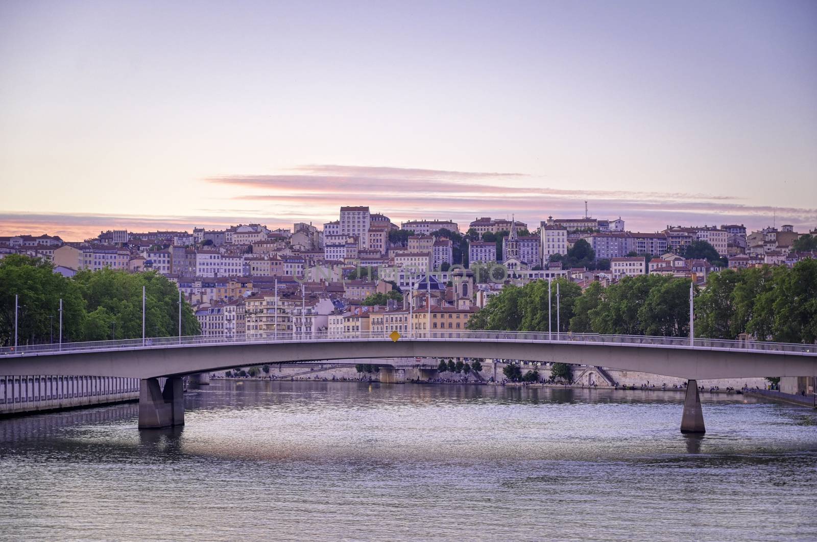 Lyon, France along the Saone river  by jbyard22