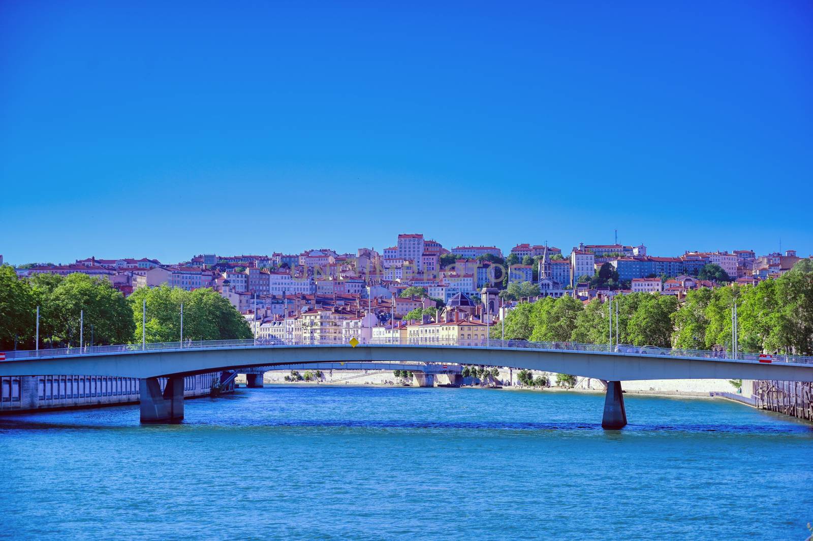 Lyon, France along the Saone river  by jbyard22