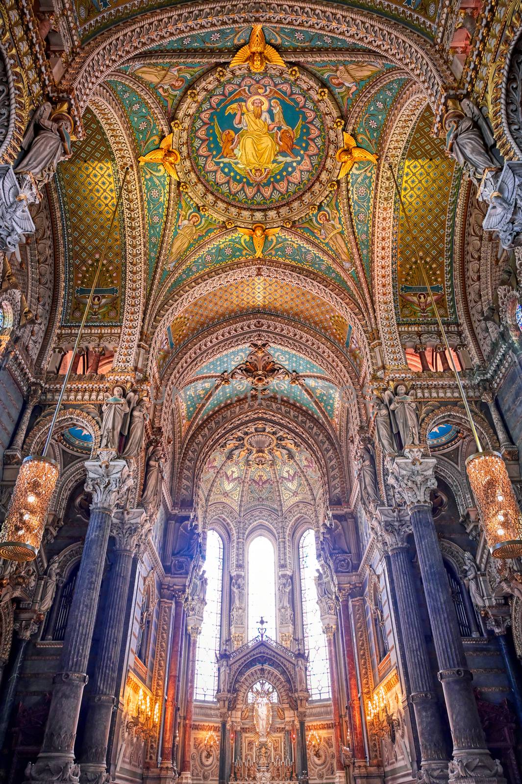 Notre Dame in Lyon, France by jbyard22