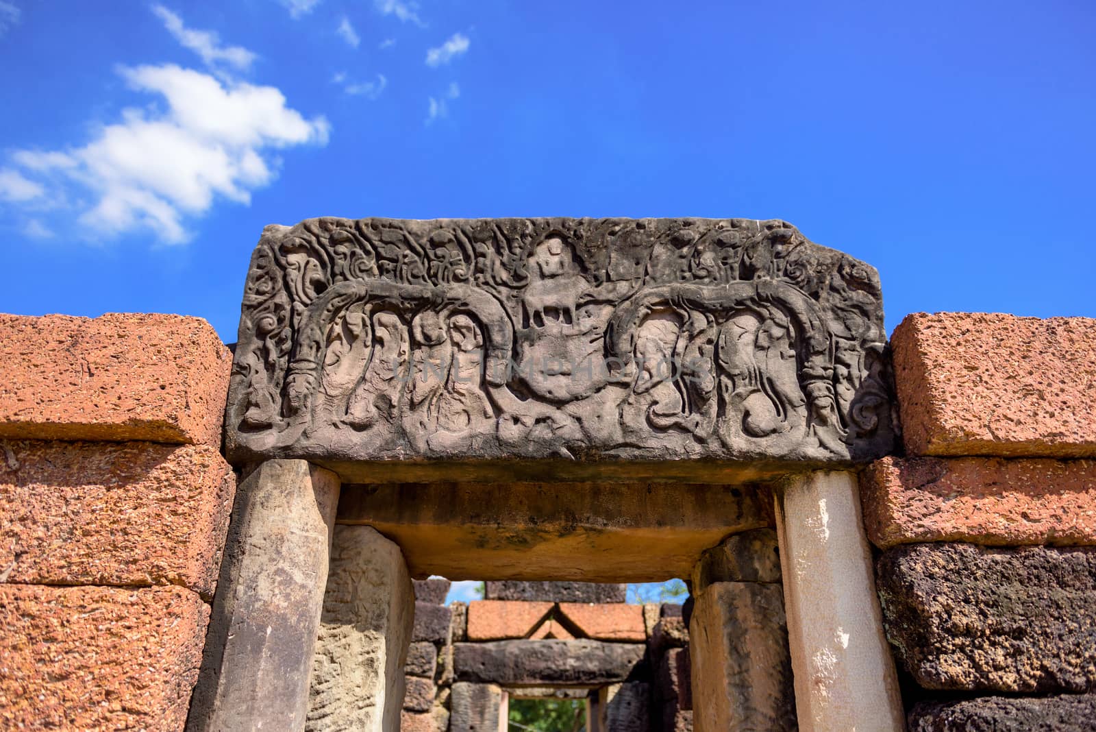 Prang Ku or Prasat Nong Ku(Nong Ku Castle) in Roi-et province,Thailand