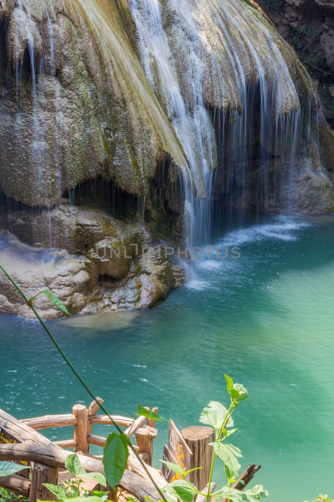 Kor Luang Waterfall. : Li, Lamphun thailand.26 April 2018