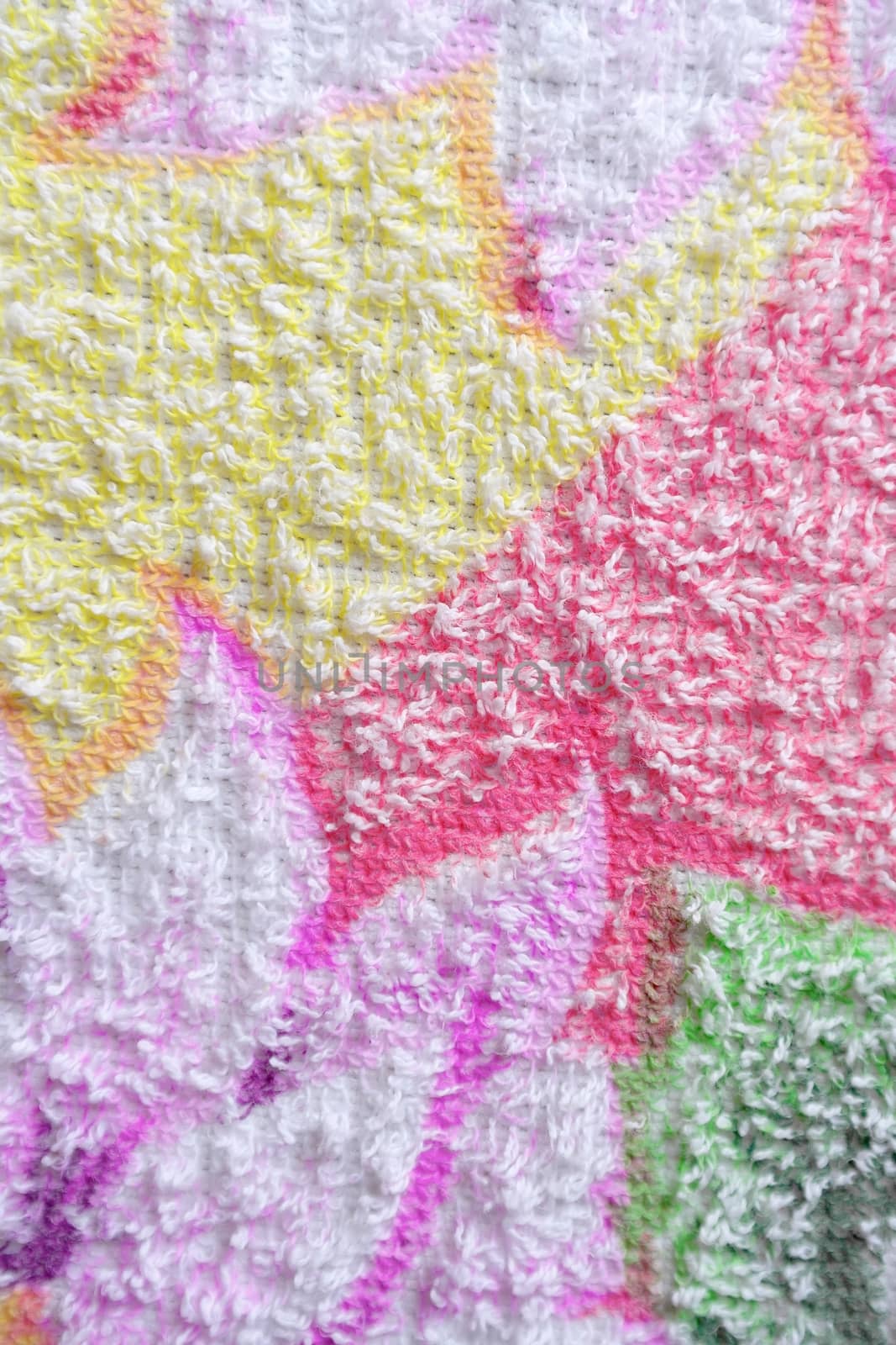 Color towel macro texture. Abstract background