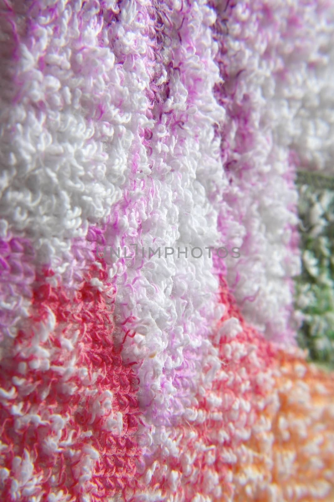 Color towel macro texture. Shallow DOF