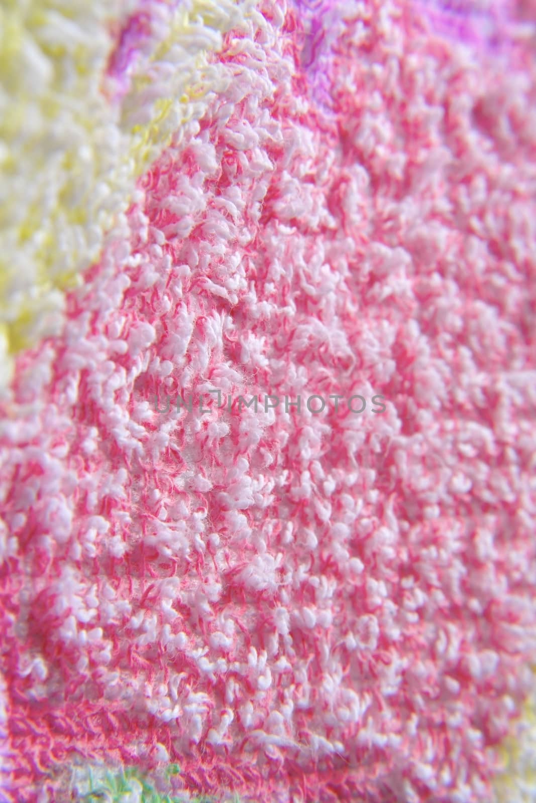 Color towel macro texture. Shallow DOF