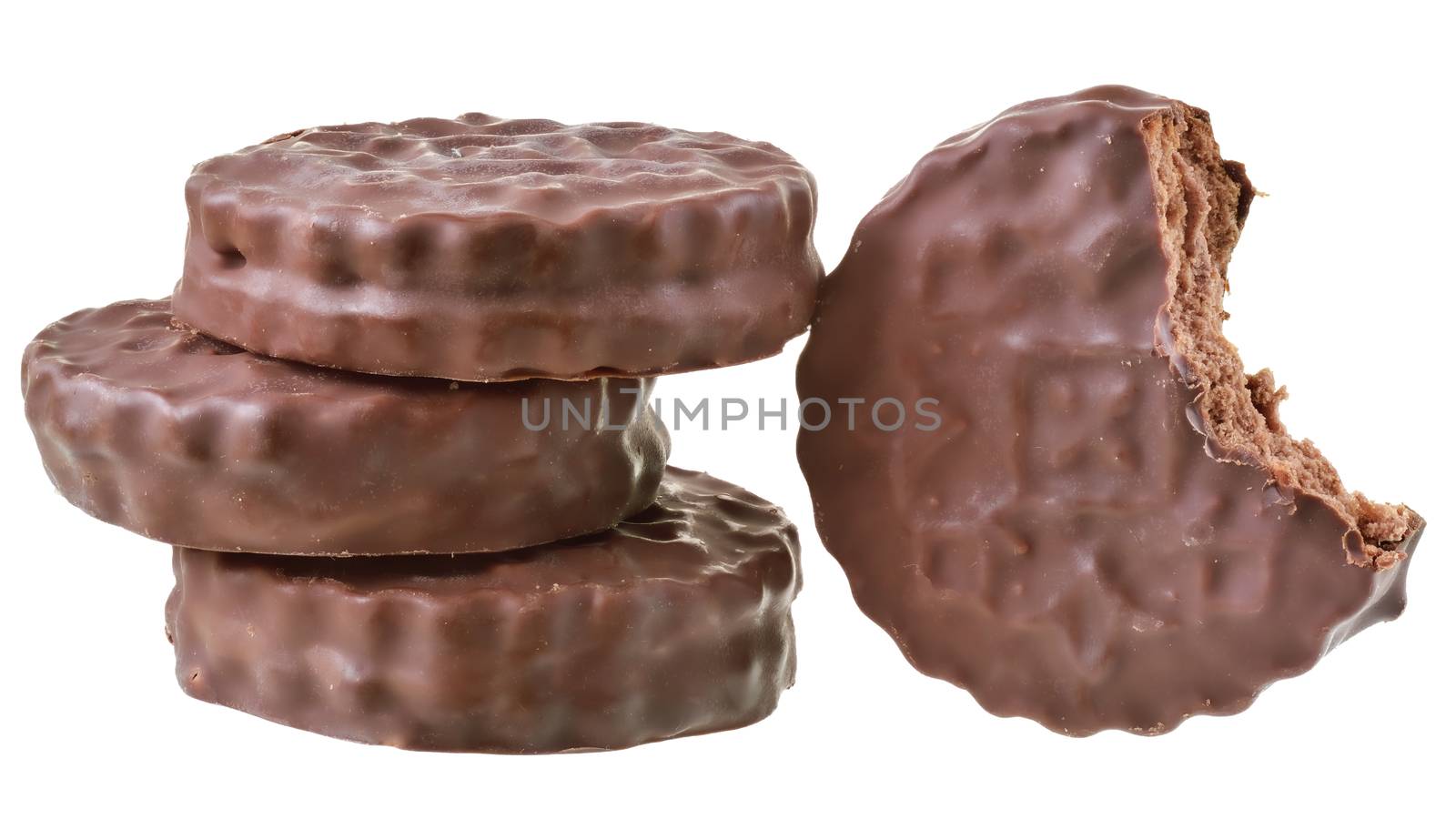 Shortbread cookie sandwich in chocolate icing by Grisha