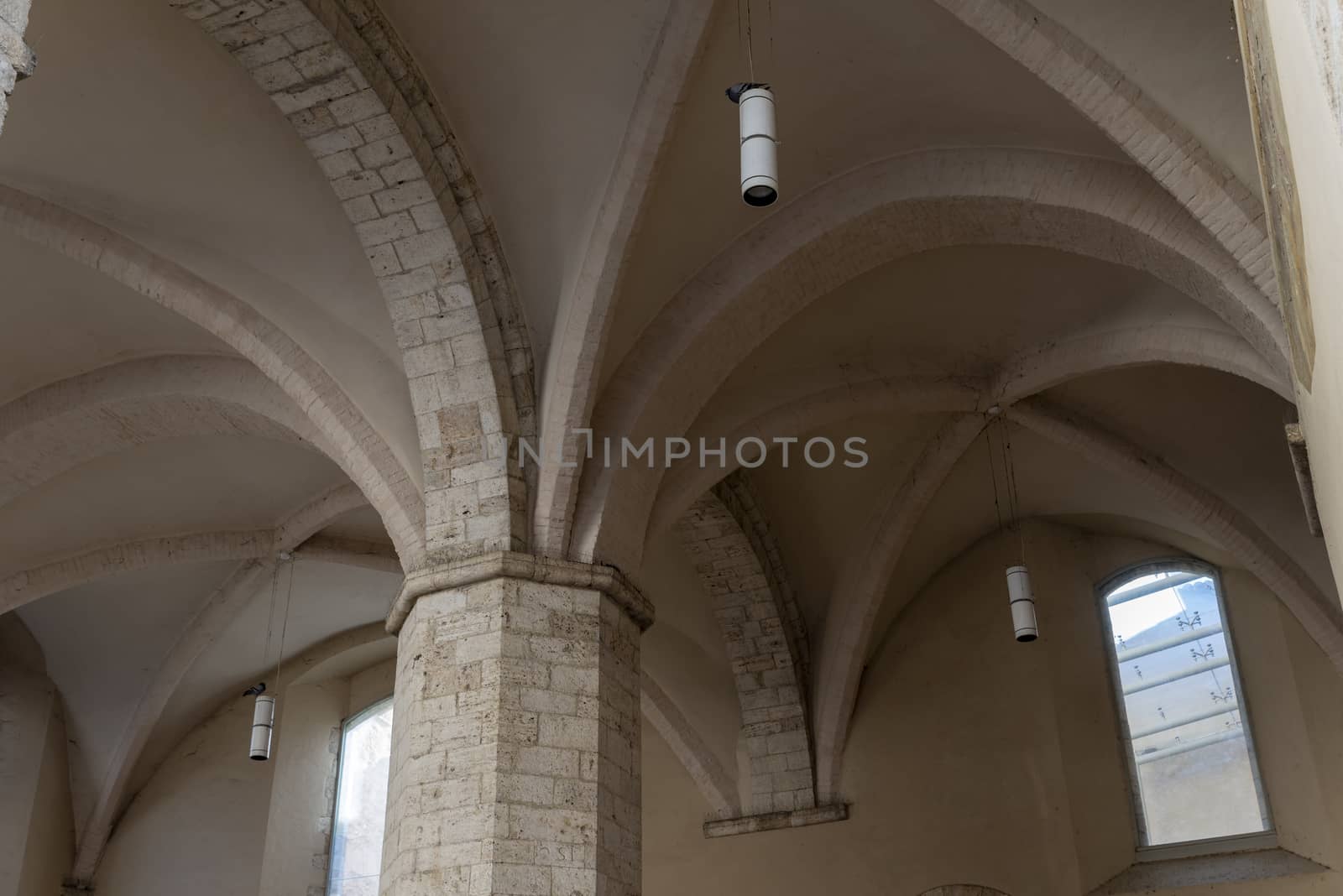 narni,italy june 29 2020 :architecture of buildings and alleys in the country of Narni on a sunny day