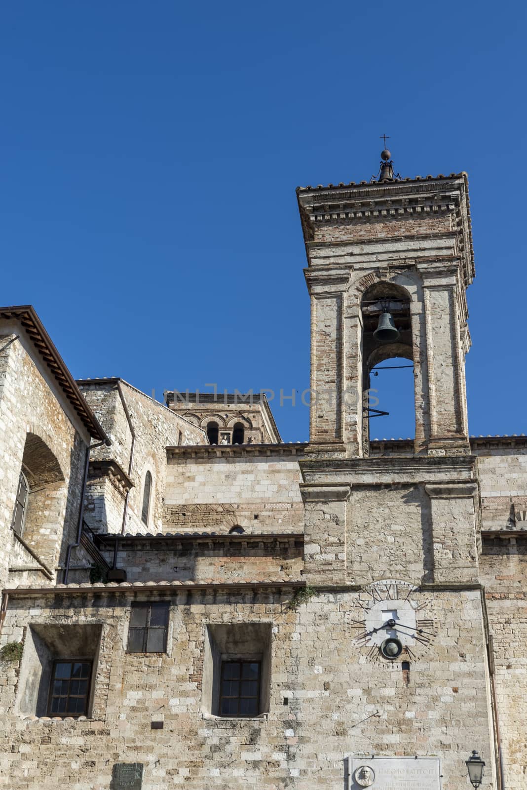 narni,italy june 29 2020 :architecture of buildings and alleys in the country of Narni on a sunny day