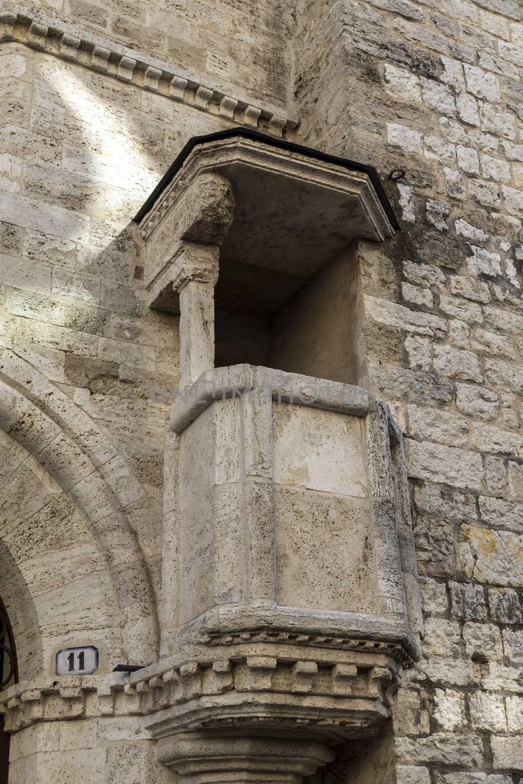 narni,italy june 29 2020 :architecture of buildings and alleys in the country of Narni on a sunny day