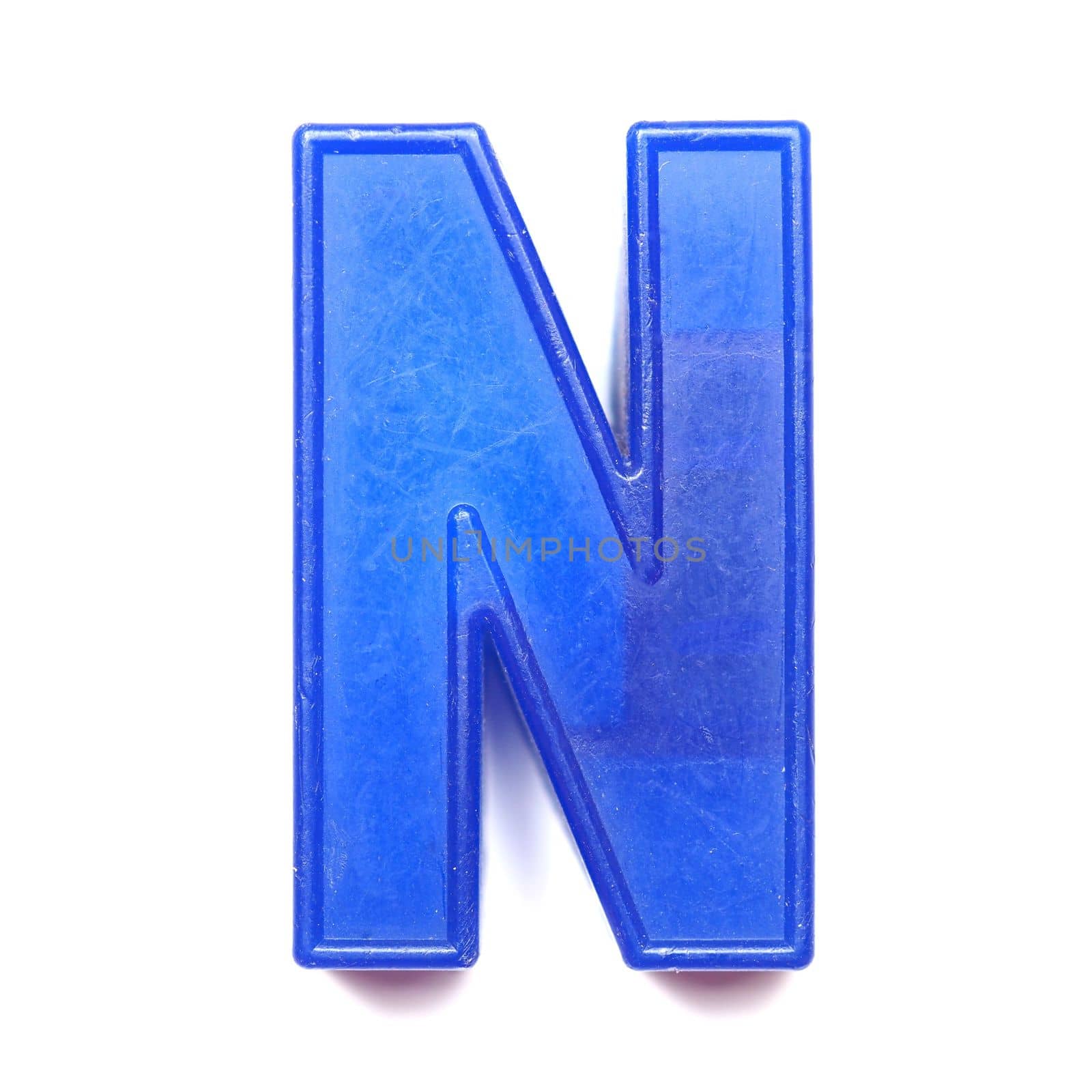 Magnetic uppercase letter N by claudiodivizia
