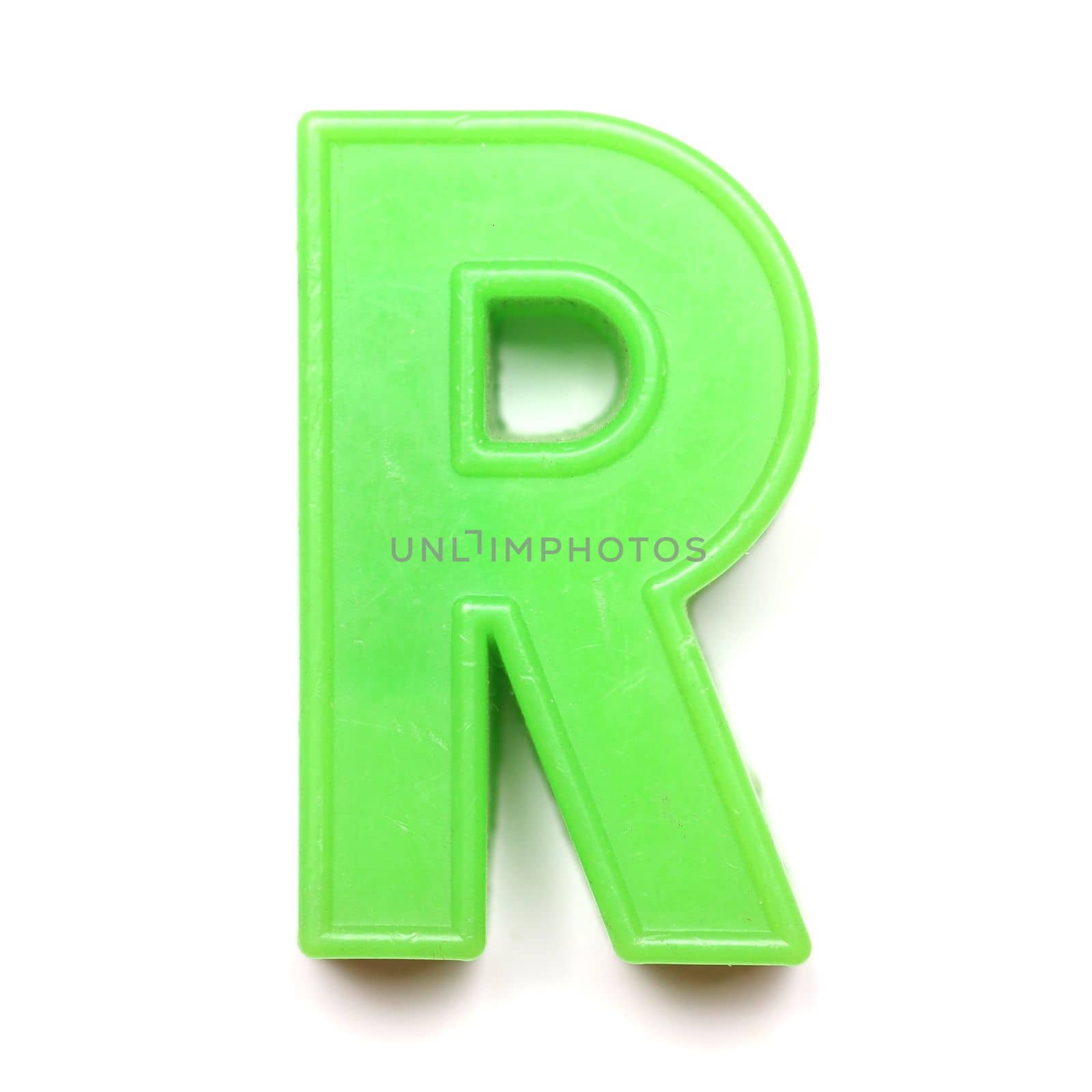 Magnetic uppercase letter R by claudiodivizia