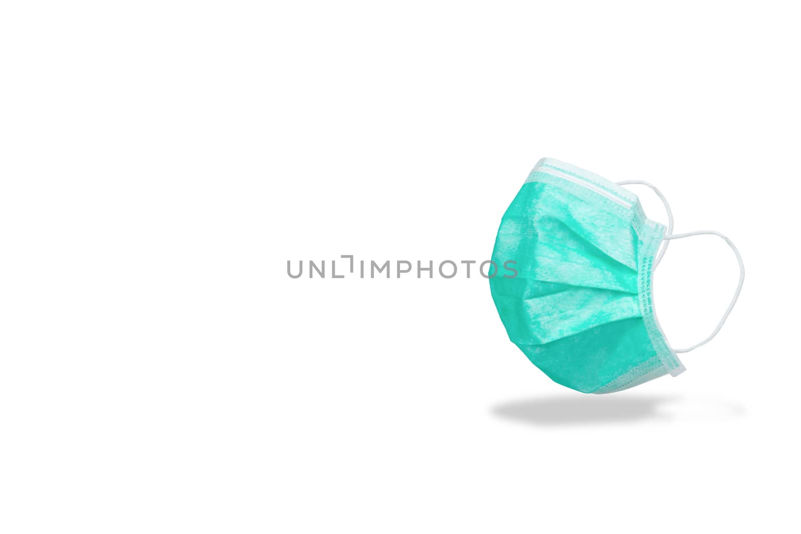 Mask virus protection on a white background by sompongtom