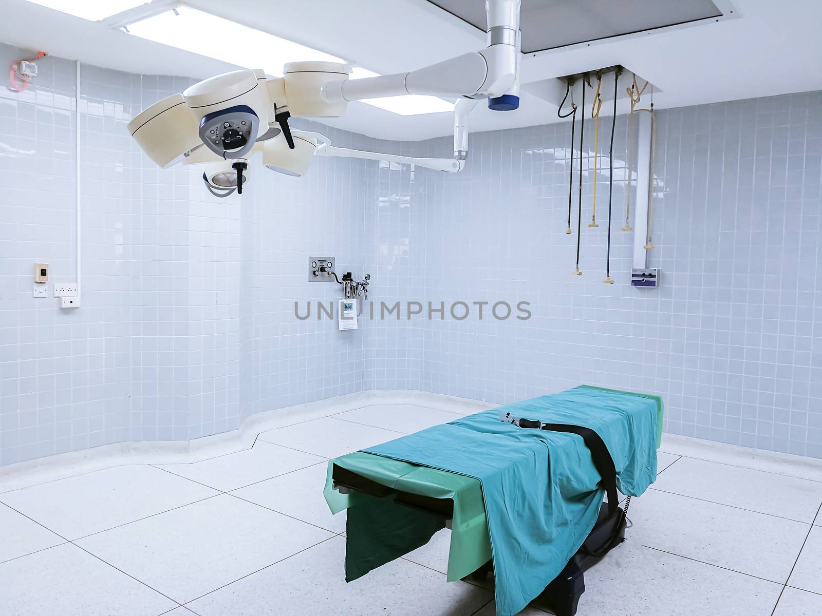 Light illuminated in Surgery Operating room in hospital by sompongtom