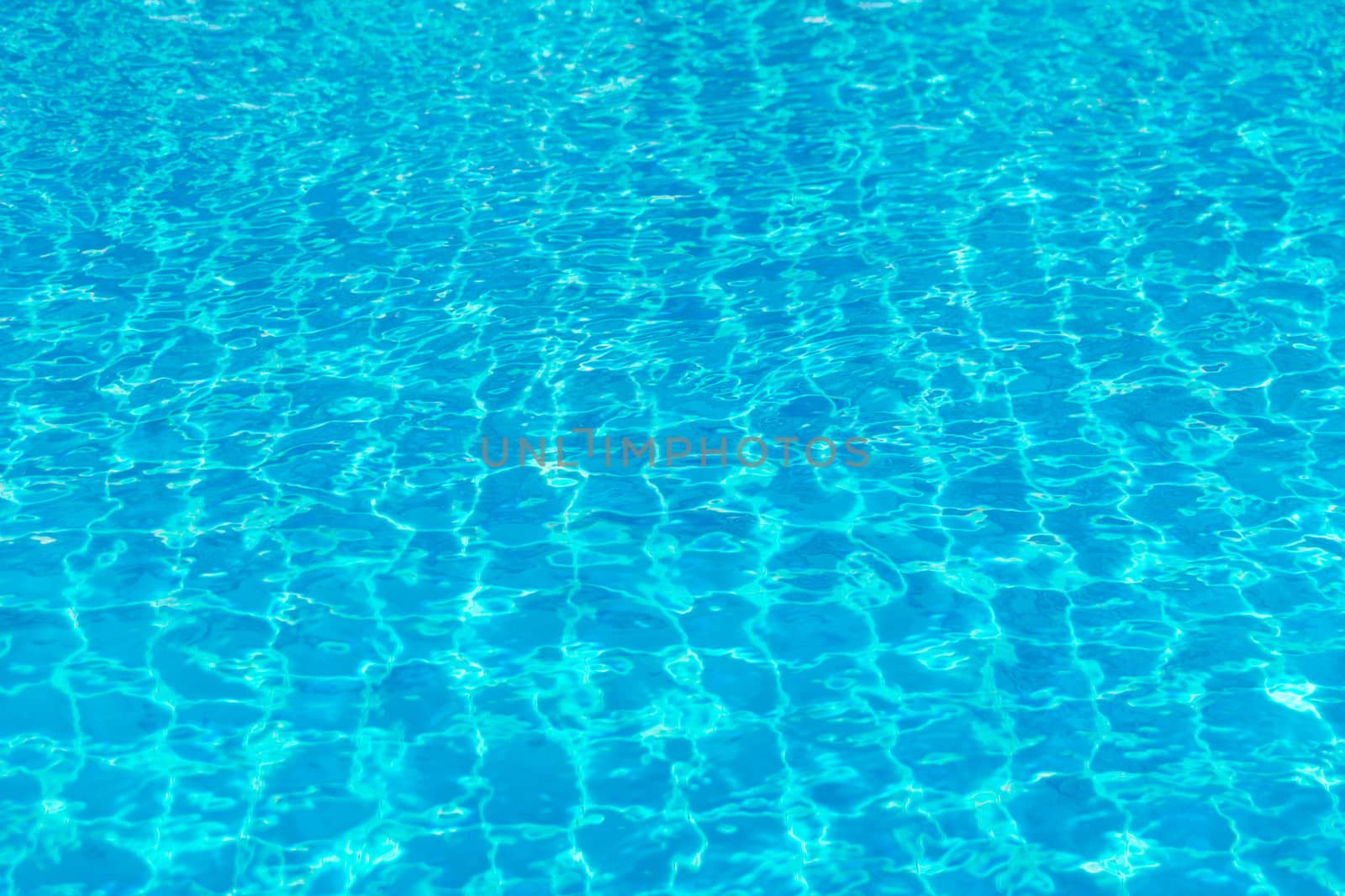 Water blue a swimming in the pool