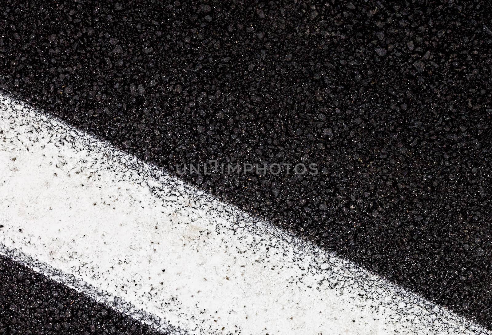 Asphalt texture with white line by germanopoli