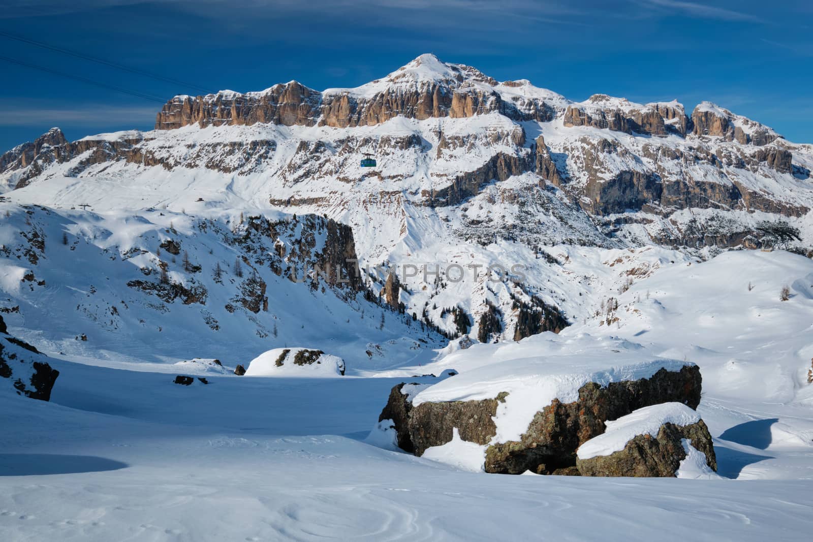 Ski resort in Dolomites, Italy by dimol