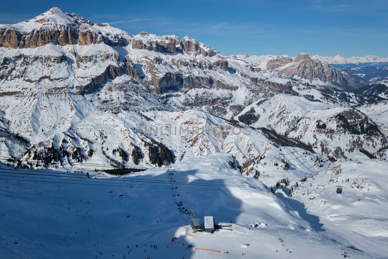 Ski resort in Dolomites, Italy by dimol