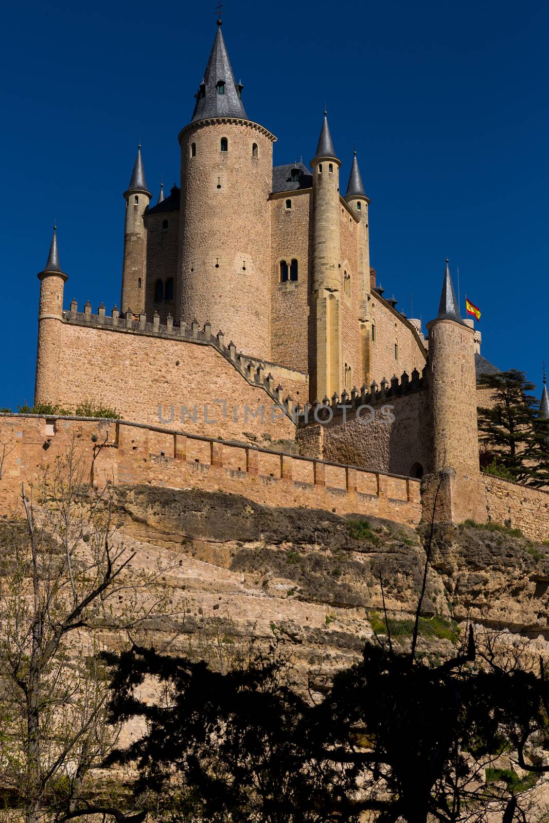 The famous Alcazar castle of Segovia, Castilla y Leon, Spain