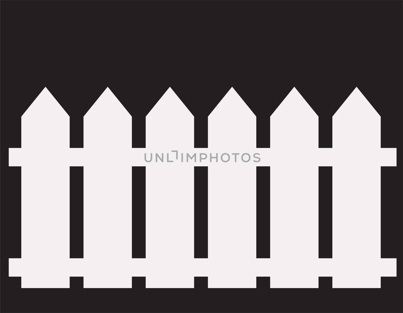 fence icon. fence icon object. fence icon on white background. by suthee