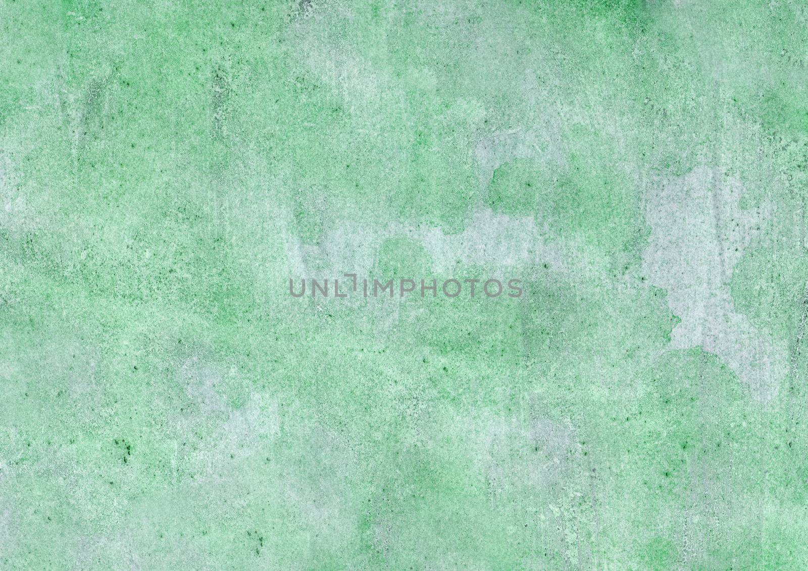 Watercolor pastel texture effect background of green colour