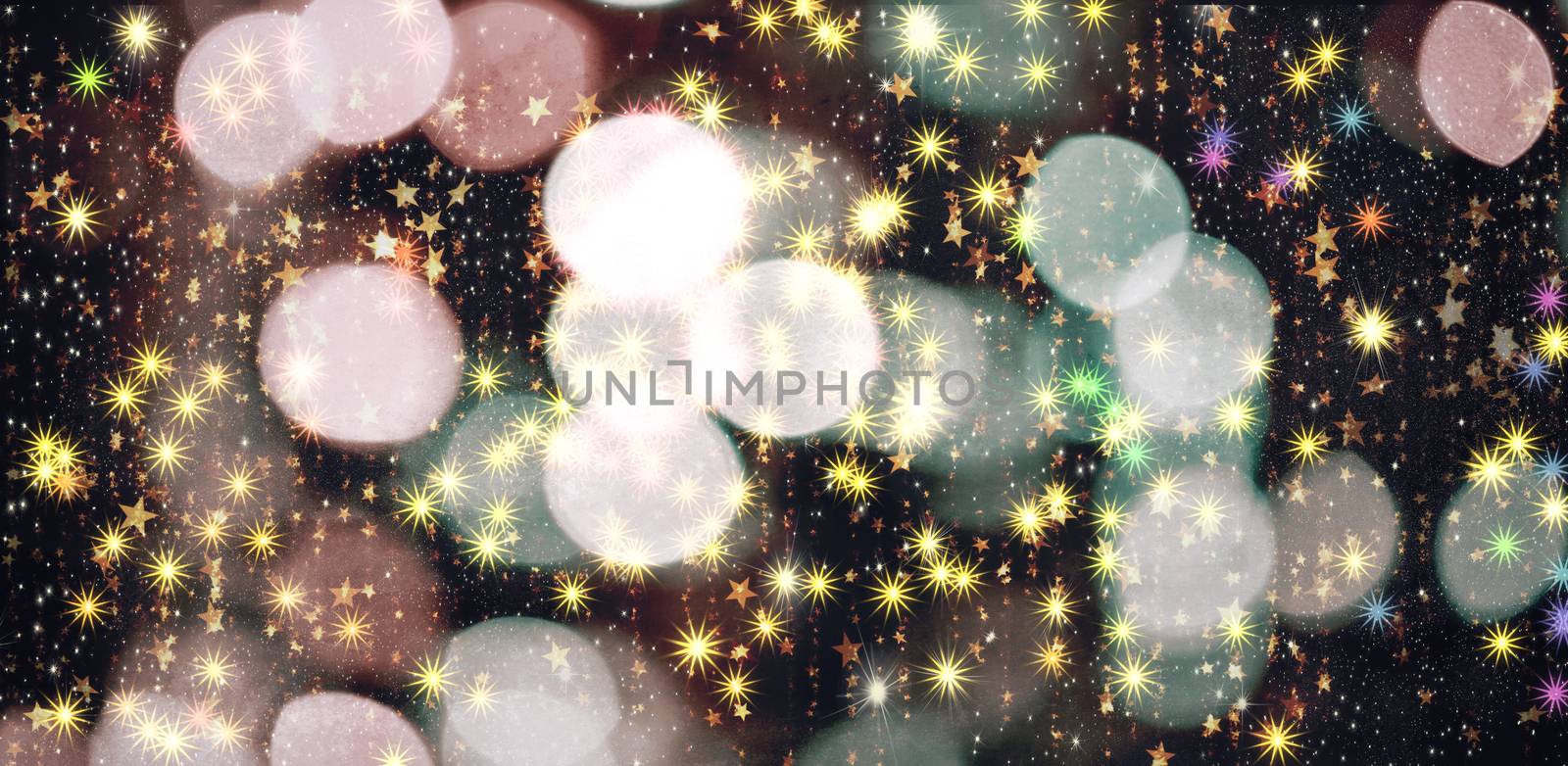 Beautiful holiday background with bokeh and lights by georgina198