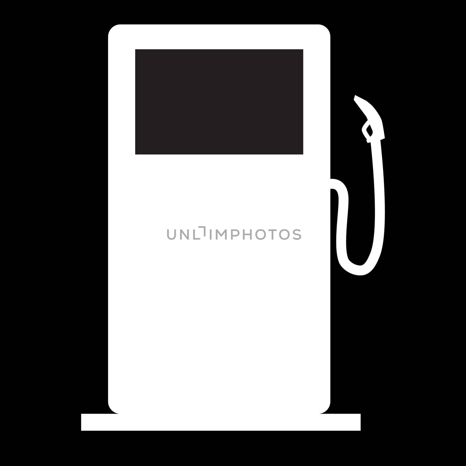 gas station icon on white background. flat style. gas station si by suthee