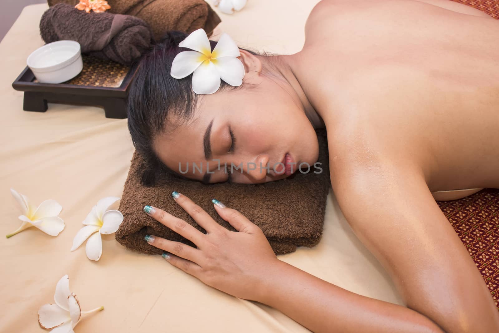 Asian women relaxing at spa,spa concept