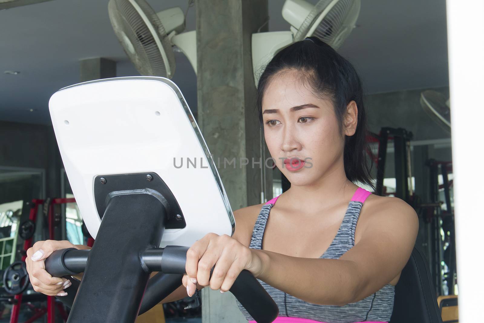 Asian fitness woman  by Gobba17