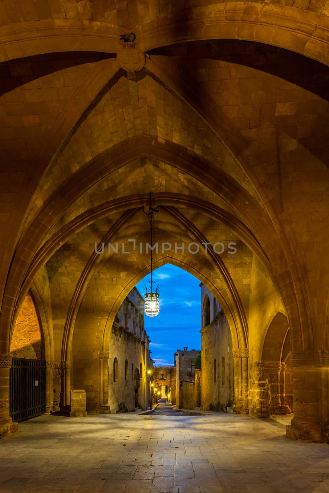 streets of the Knights in the old town of Rhodes Greece