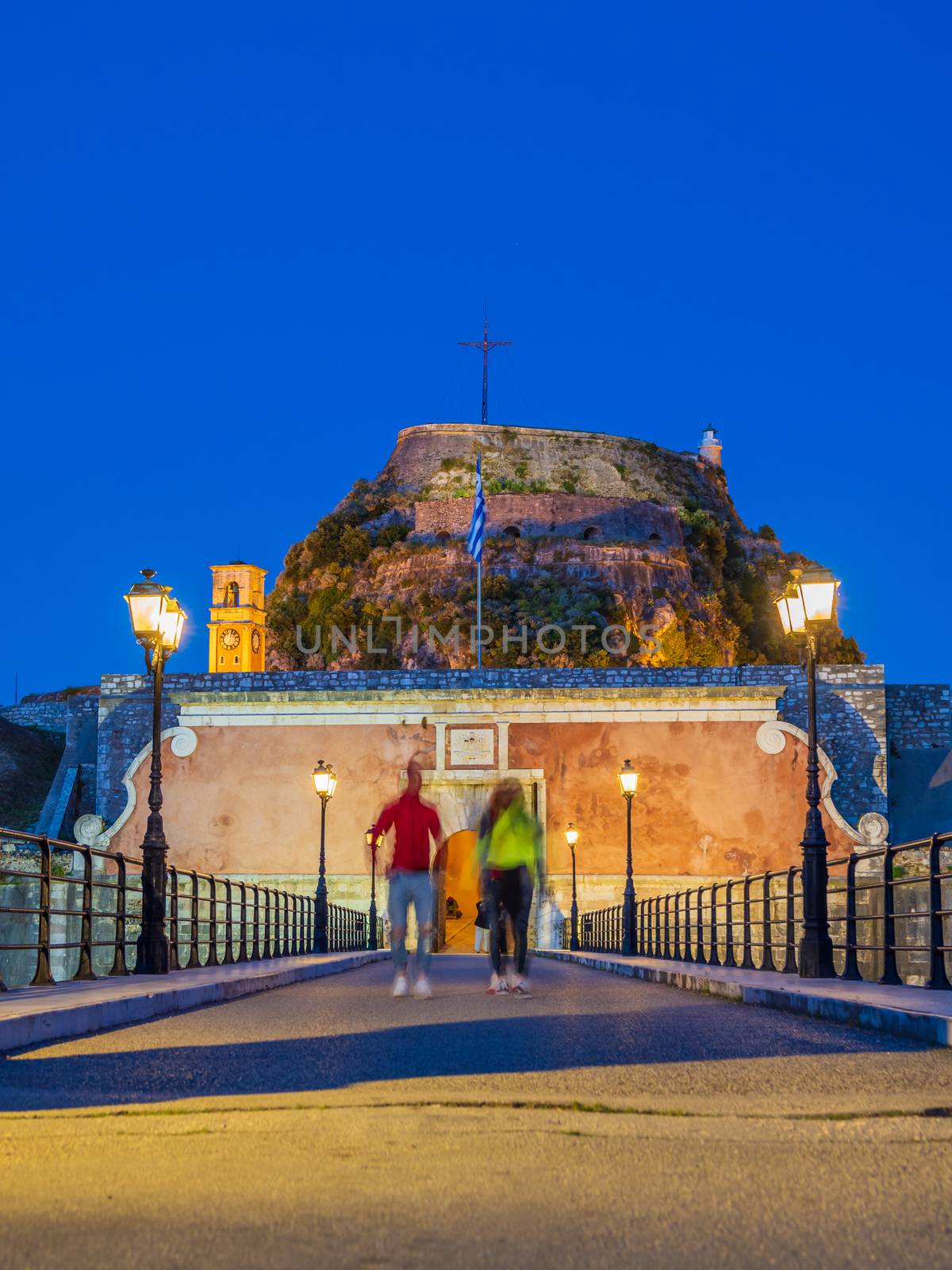 Old castle of Corfu town Greece