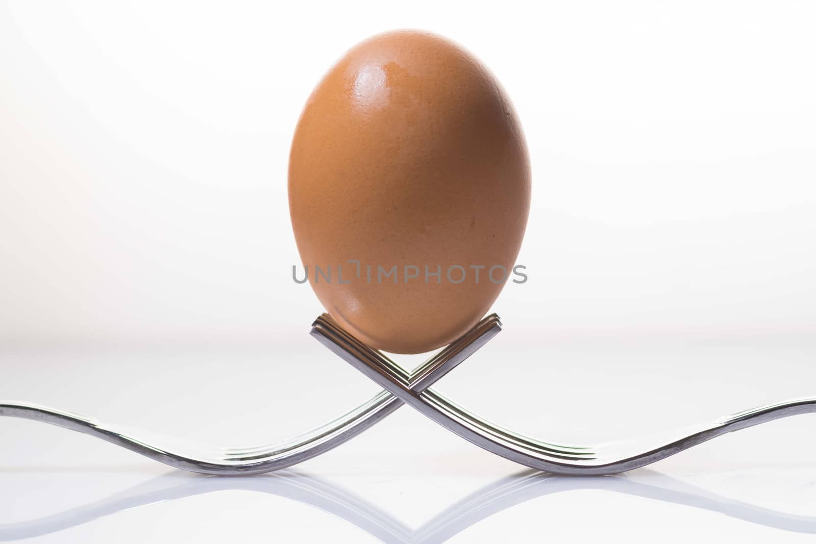 the classic egg on forks idea for next meal selection