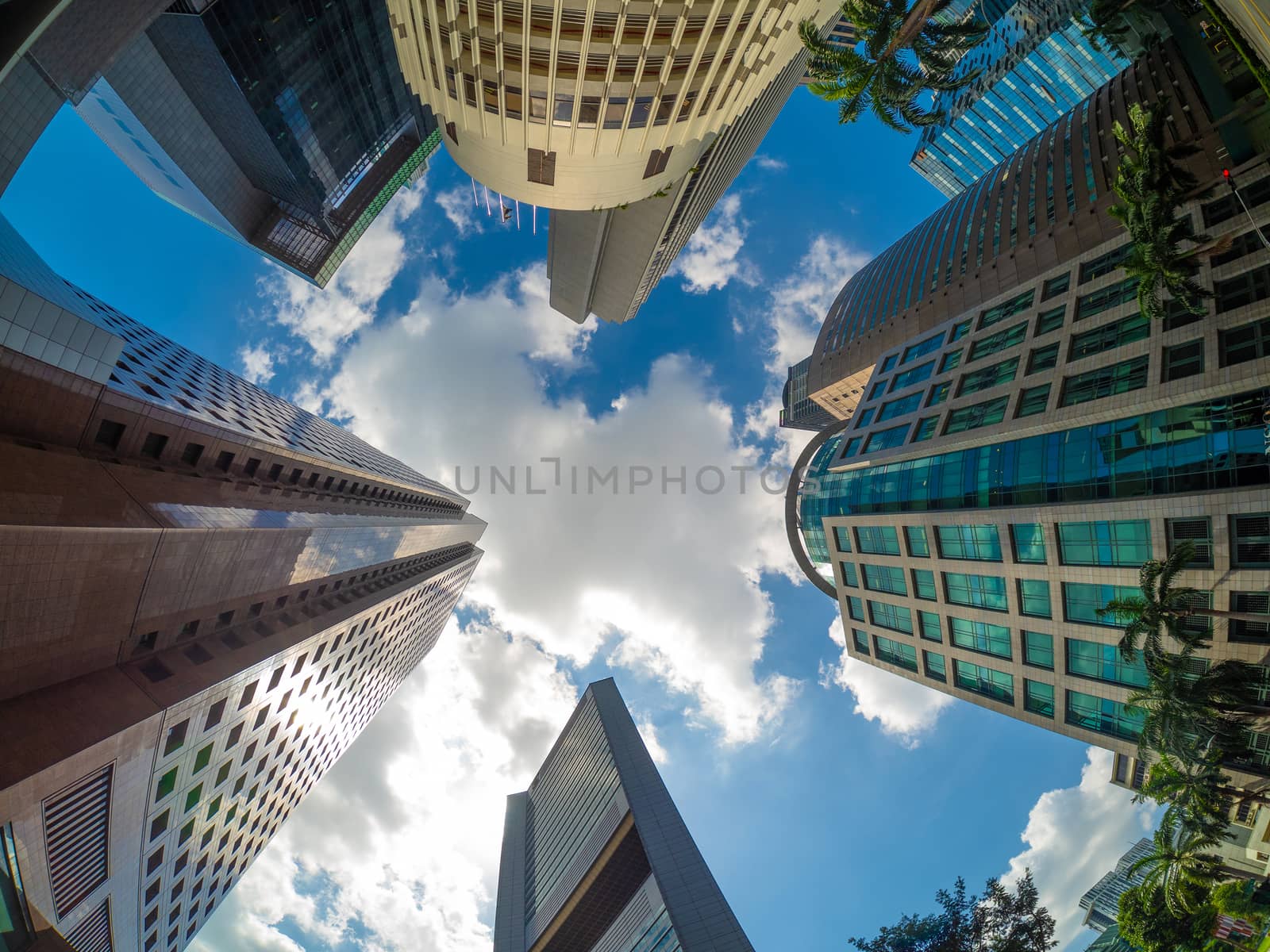 Buildings in the Singapore finacial district