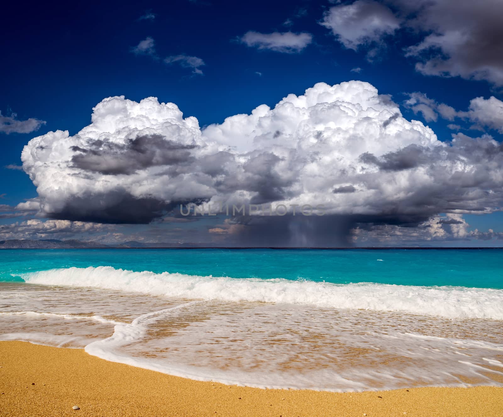 Kathisma beach in Lefkada island Greece