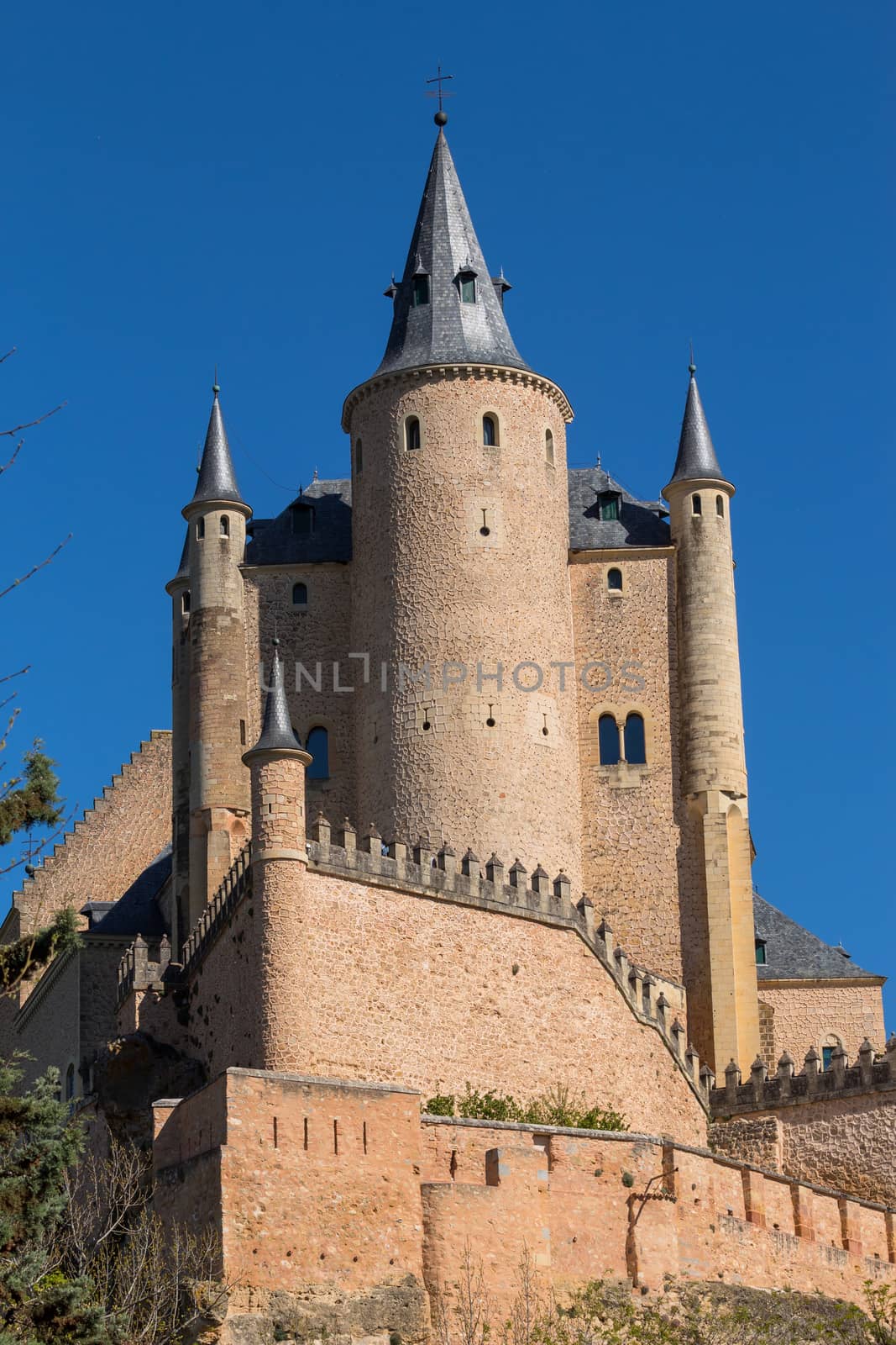 The famous Alcazar castle of Segovia, Castilla y Leon, Spain
