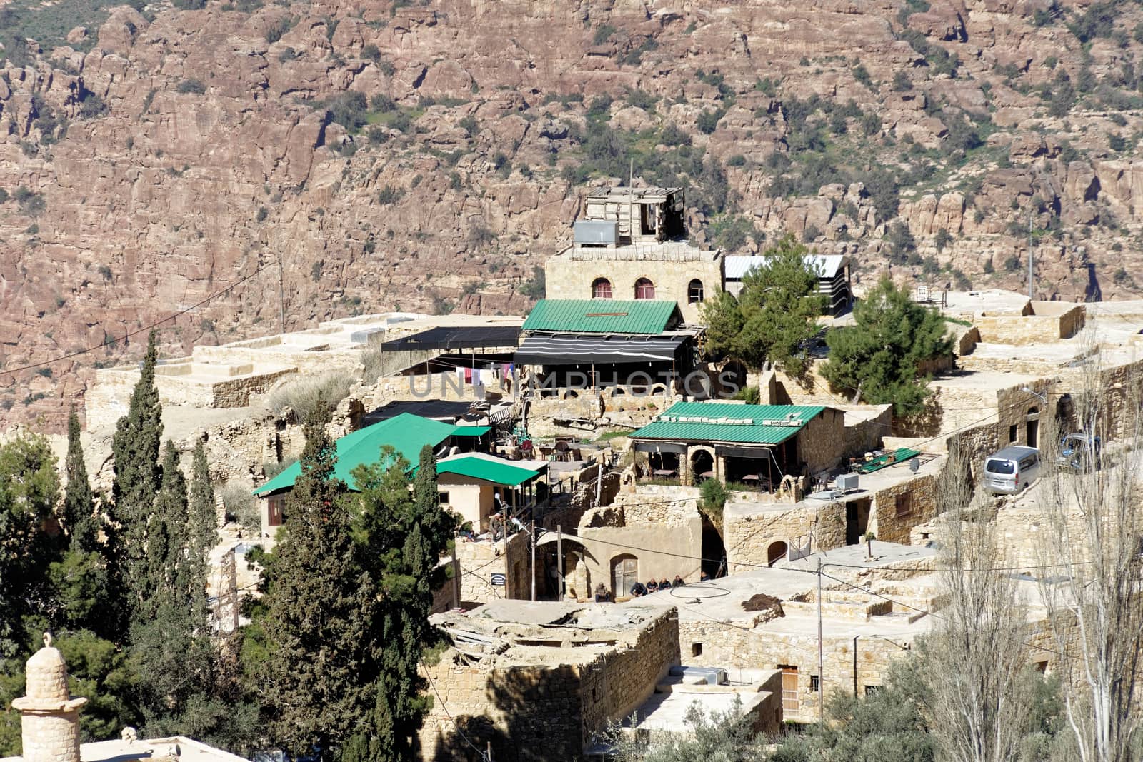 Ecology Lodge on the edge of the valley of the great Dana Biosphere Reserve, Jordan by geogif