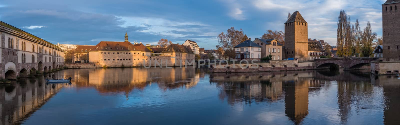 Ponts Couverts from the Barrage Vauban in Strasbourg France by Netfalls