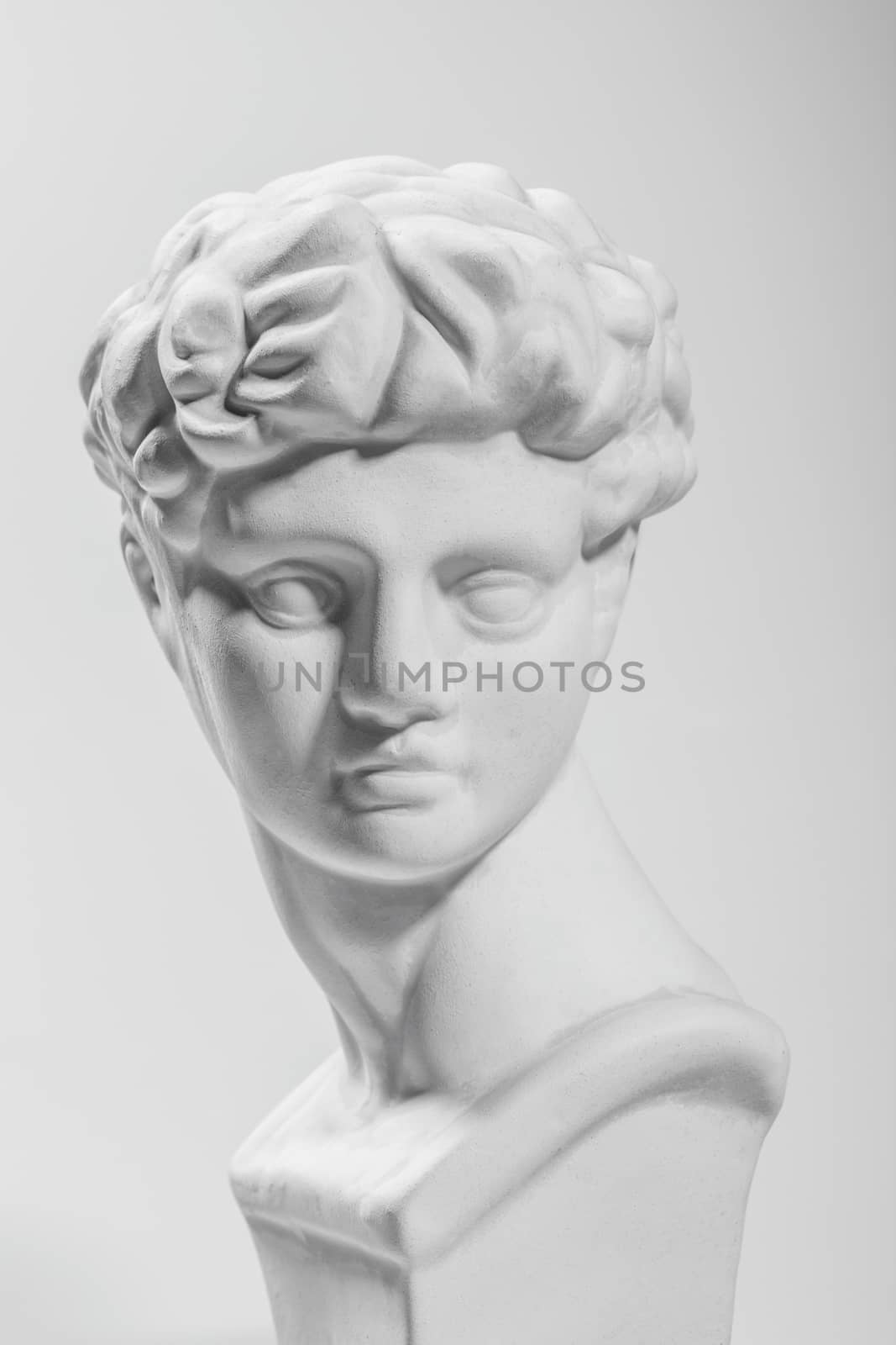 Ancient Athens sculpture，David sculpture, gray  background by ASGOLD