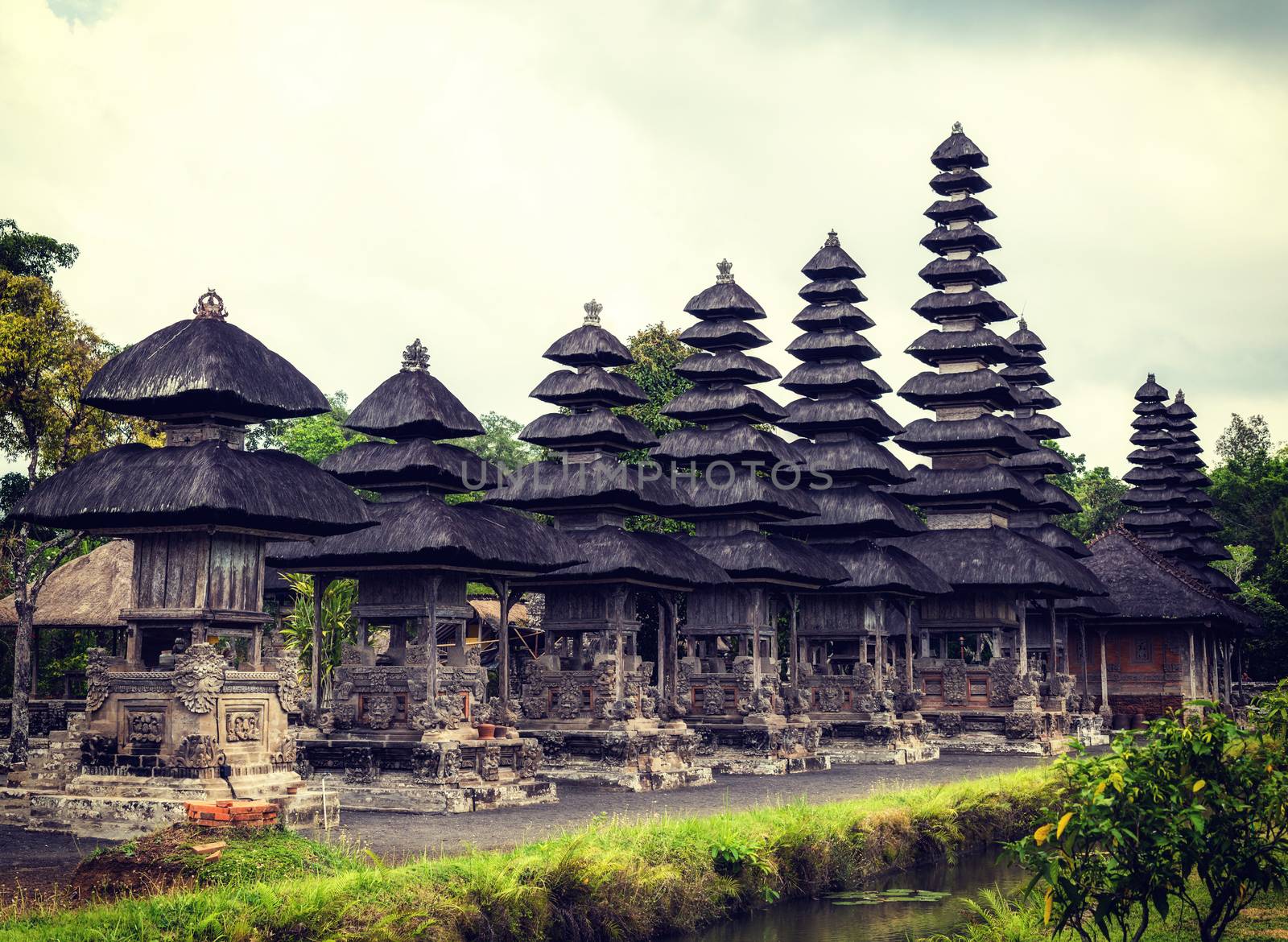 Besakih Temple in Bali, Indonesia. Ancient Traditional Hindu Religious Temple