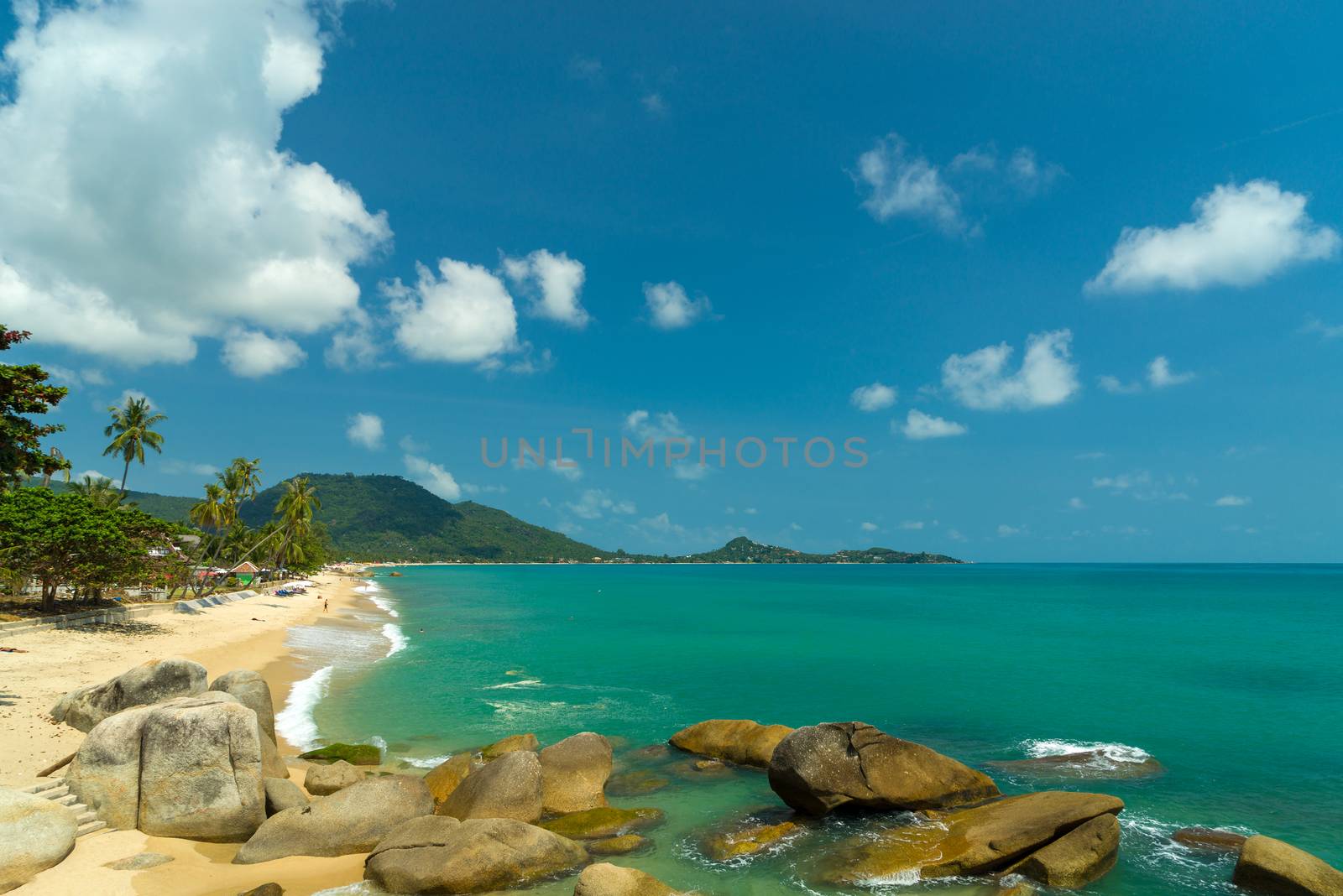 Silver beach, Crystal Beach beach view at Koh Samui Island  by Netfalls