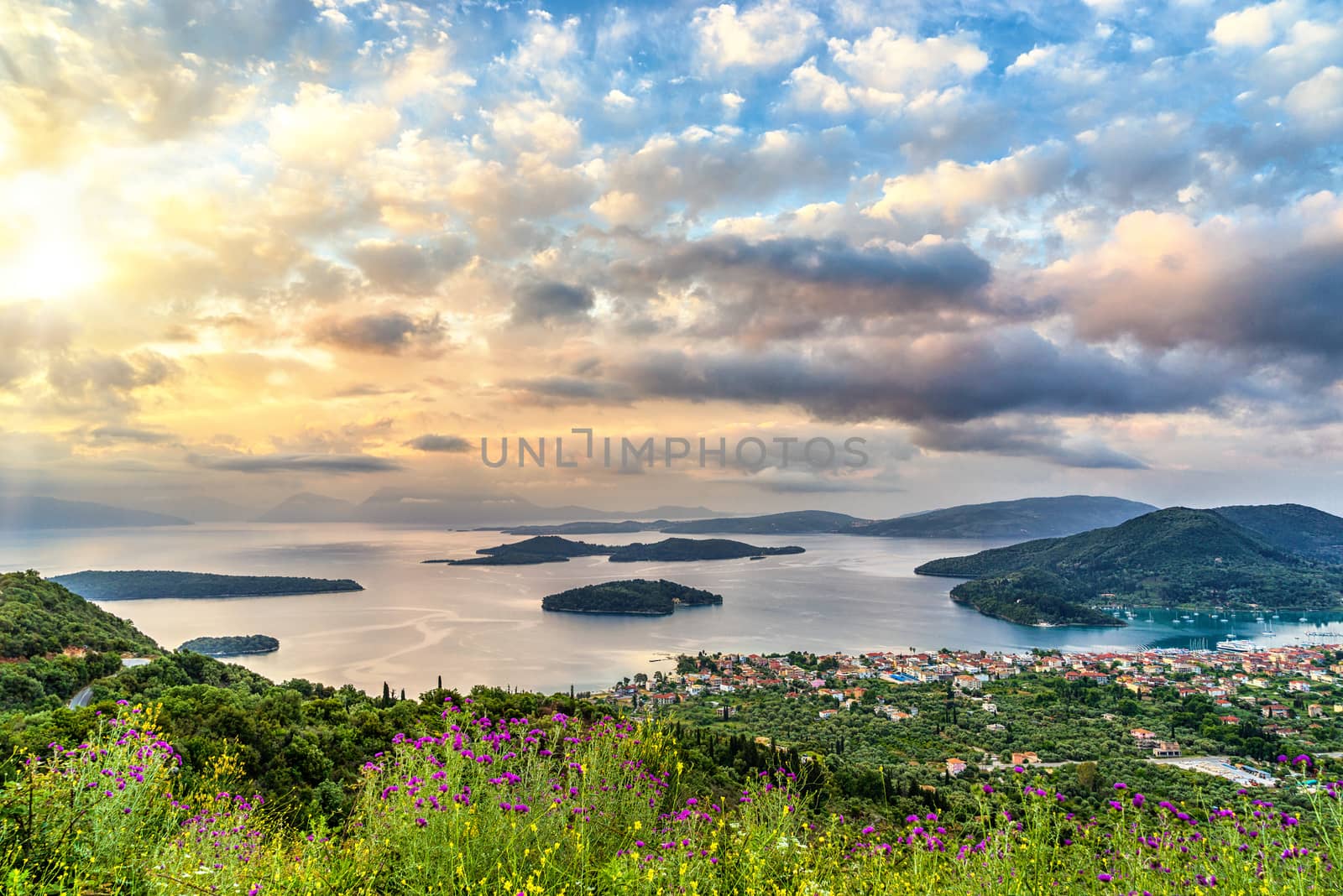 Sunrise in Lefkas island Greece