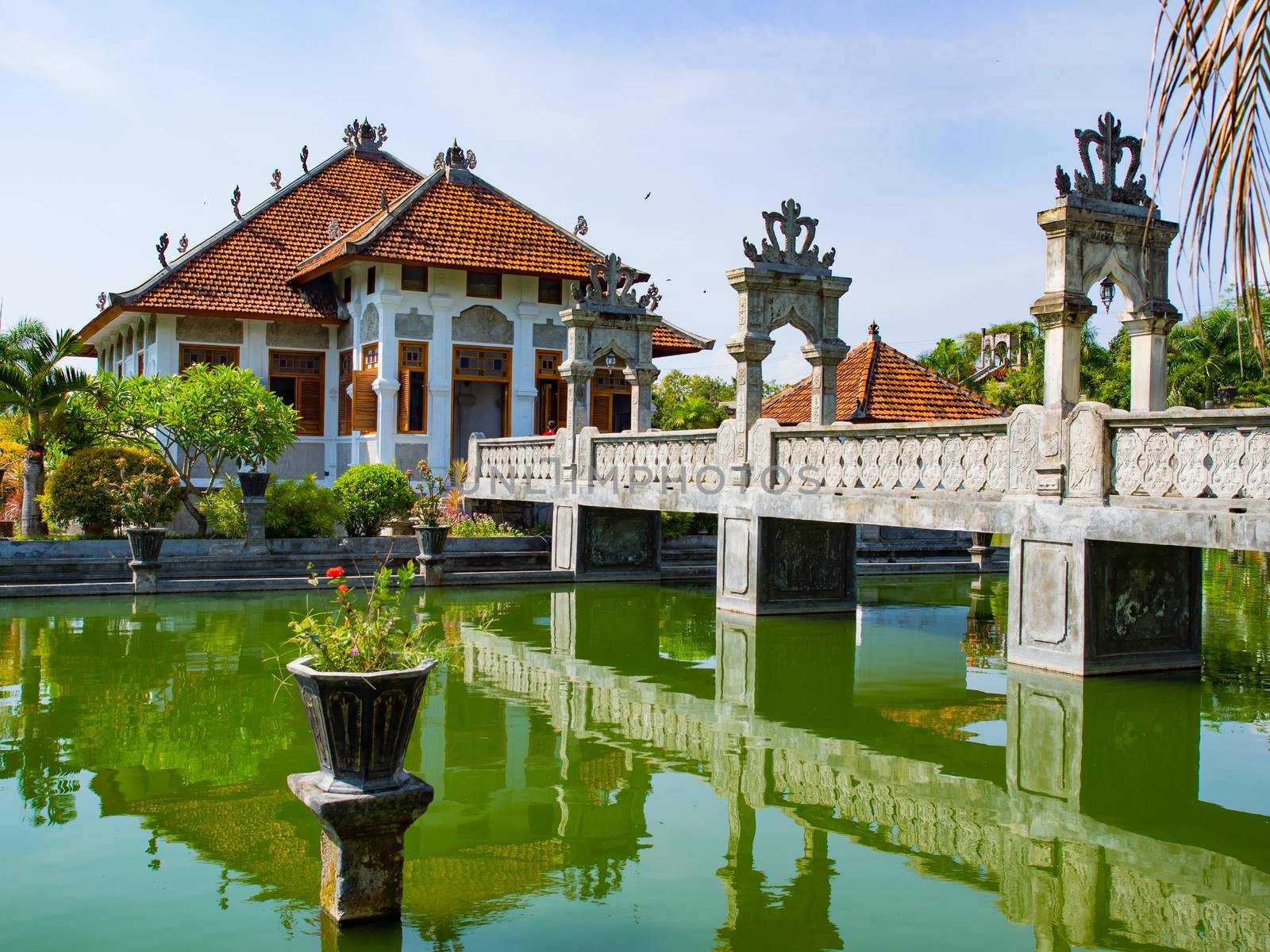 Karangasem water temple palace in Bali, Indonesia
