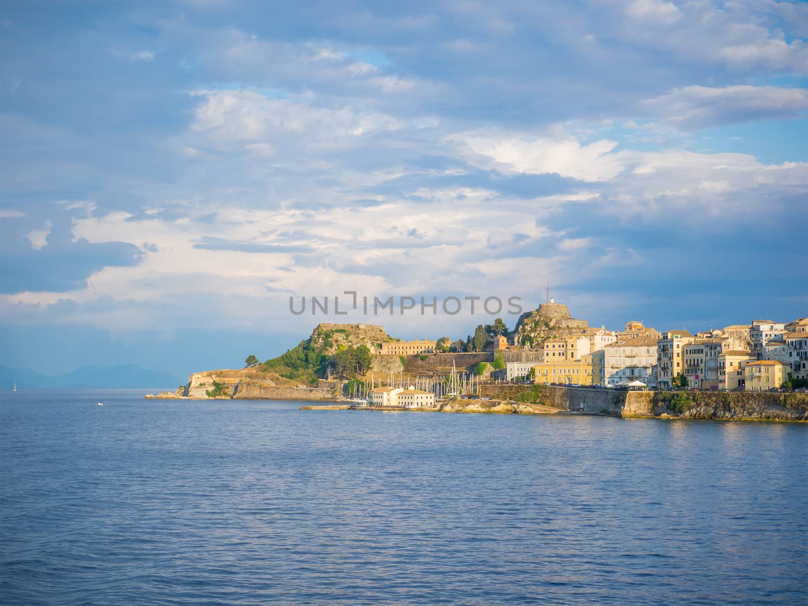 Hellenic  old castle at Corfu island