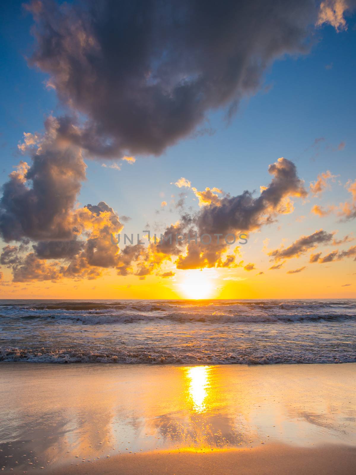 Sea sunrise in Koh Samui island, Thailand.