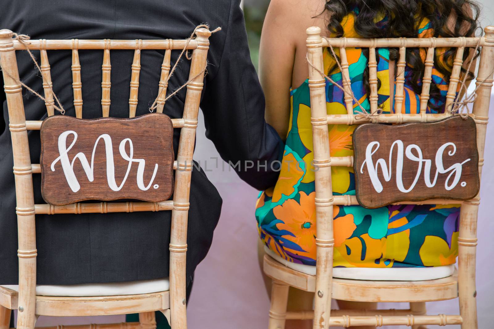 Mr and Mrs Wedding Chairs by magicbones