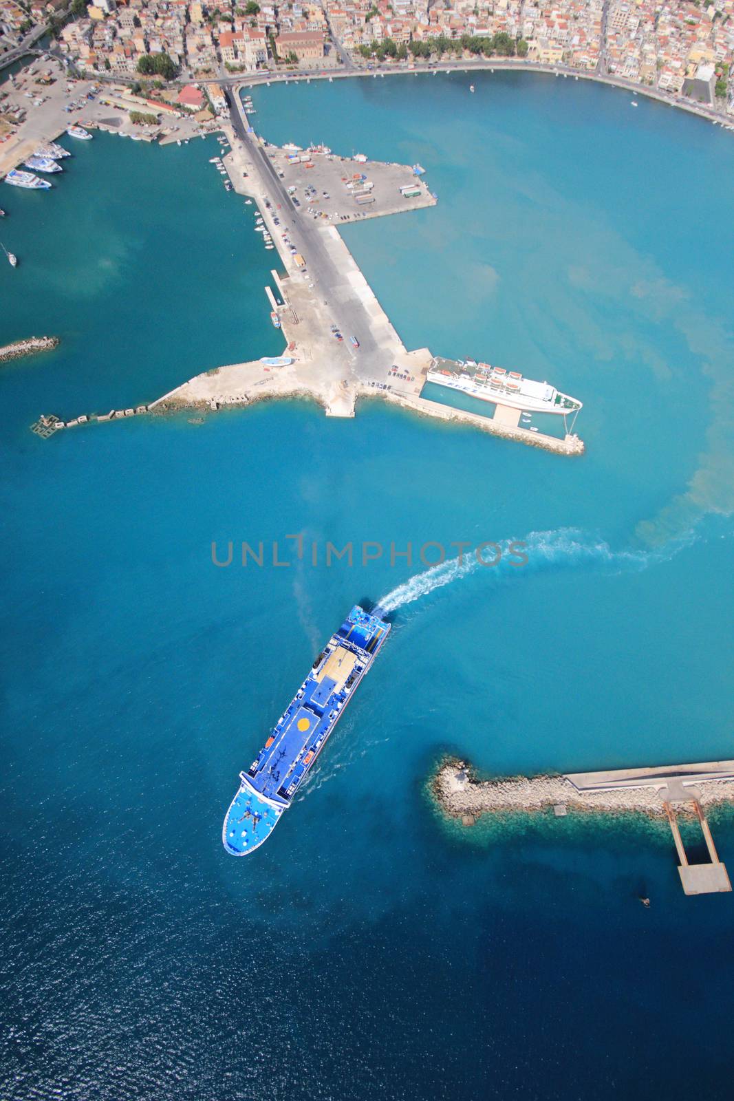Aerial view on Zakynthos island by Netfalls