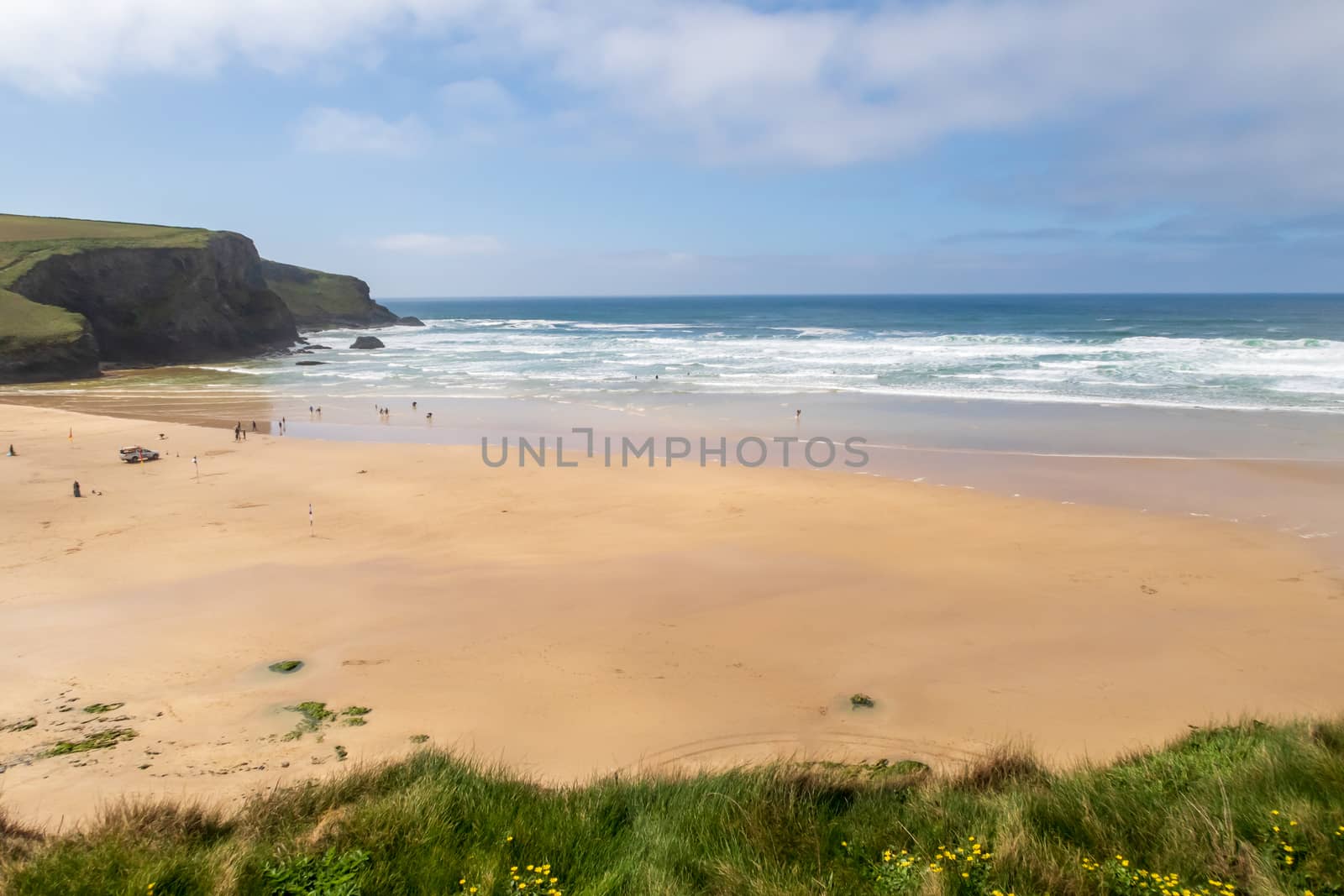 Mawgan Porth beach, North Cornwall, UK by magicbones