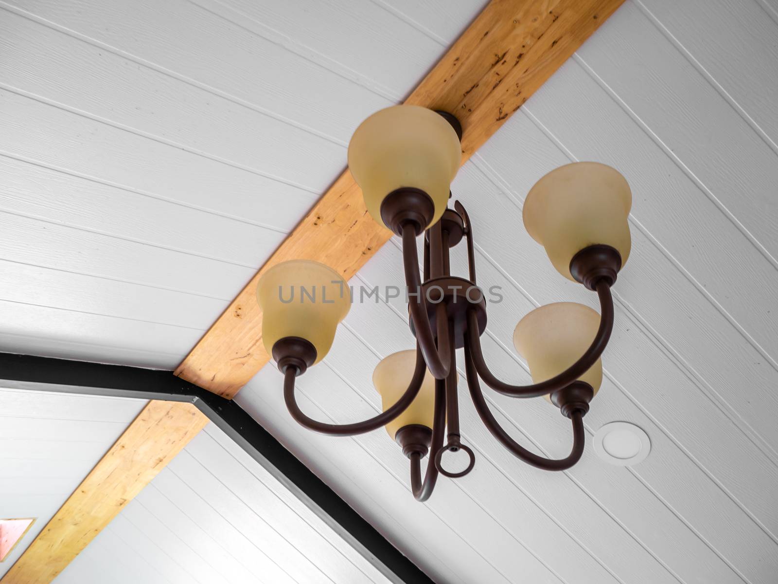 vintage style hanged ceiling lamp warm orange tone light color c by shutterbird