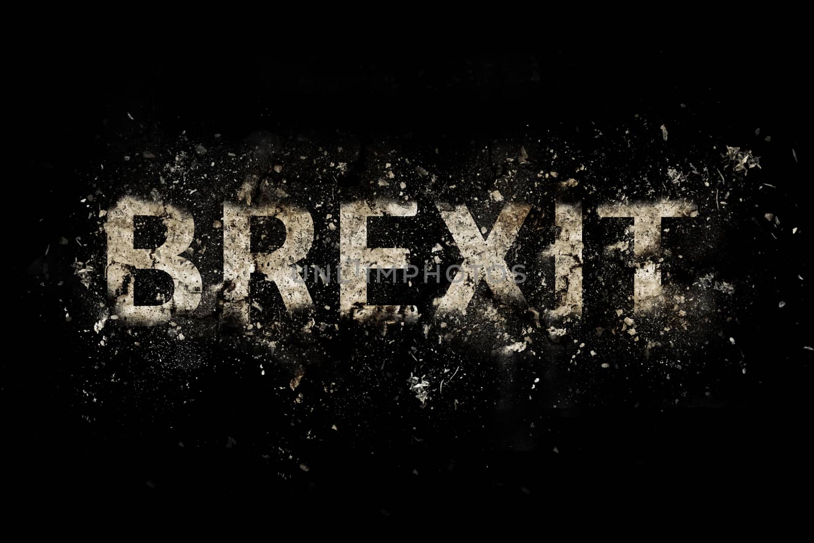 Exploding Brexit Text by magicbones