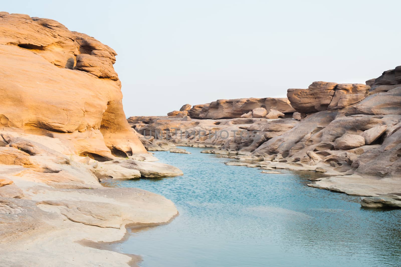 Unseen Sam Pan Bok Grand Canyon, Ubon ratchathani, Northeast of Thailand