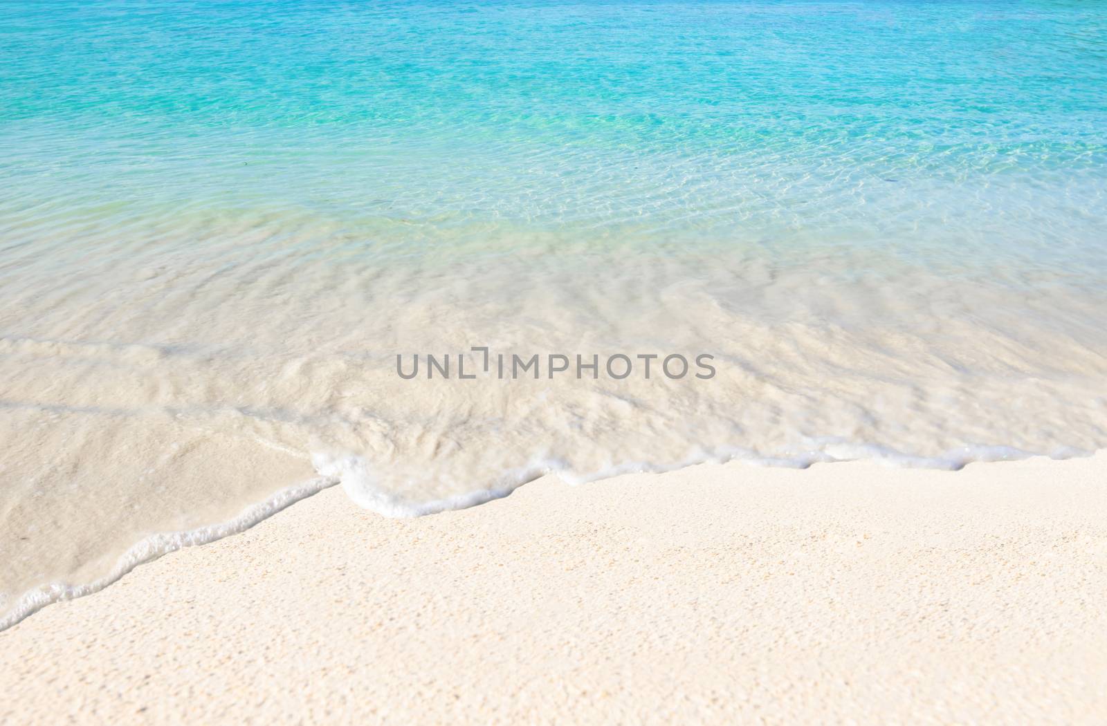 Sea and clear water beach have a holiday summer relaxing and travel bright sky