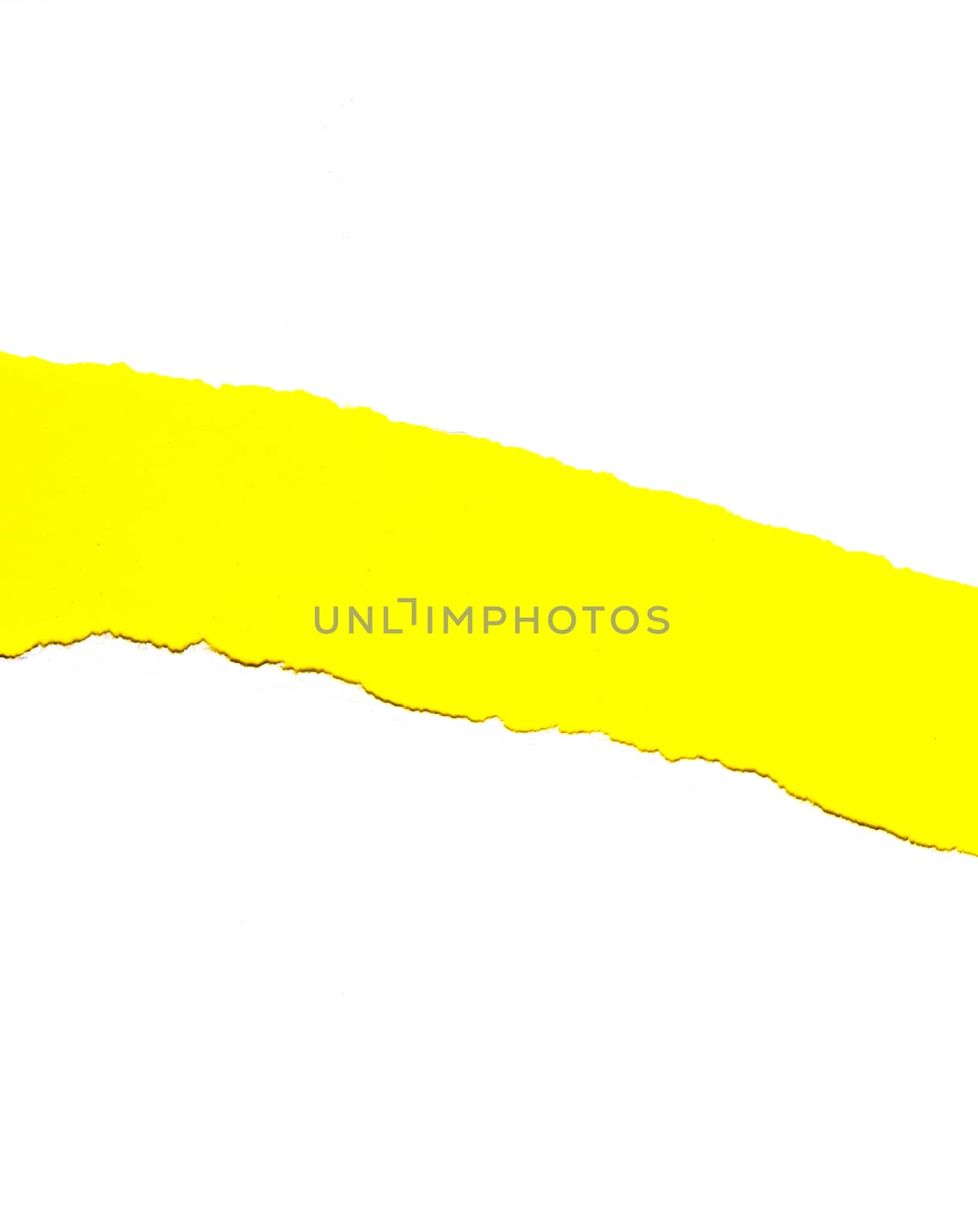 Abstract background Torn white paper On yellow paper by sompongtom
